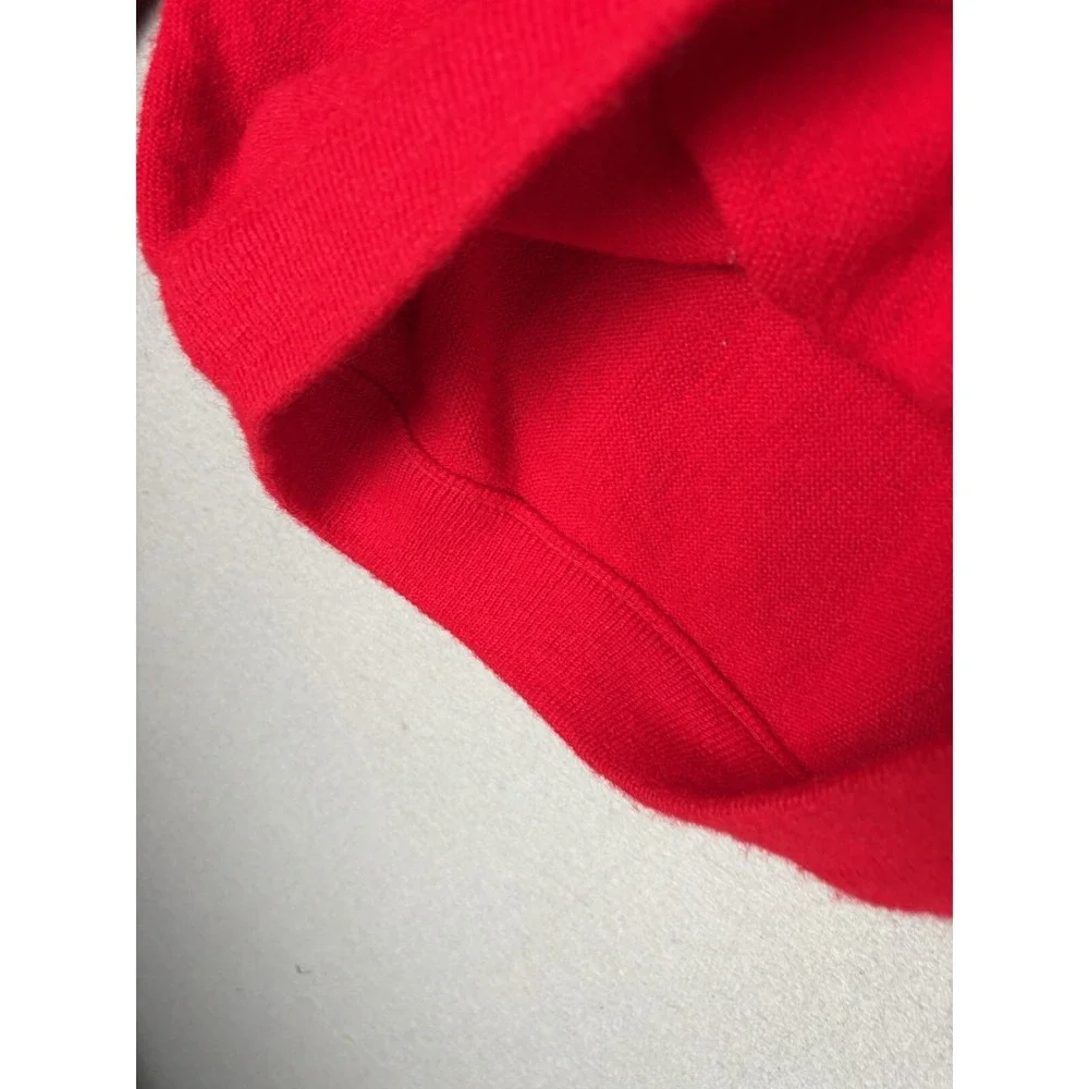 Vintage JC Penney Fox Sweater Men's S Small Red V-Neck Union Made USA 3469